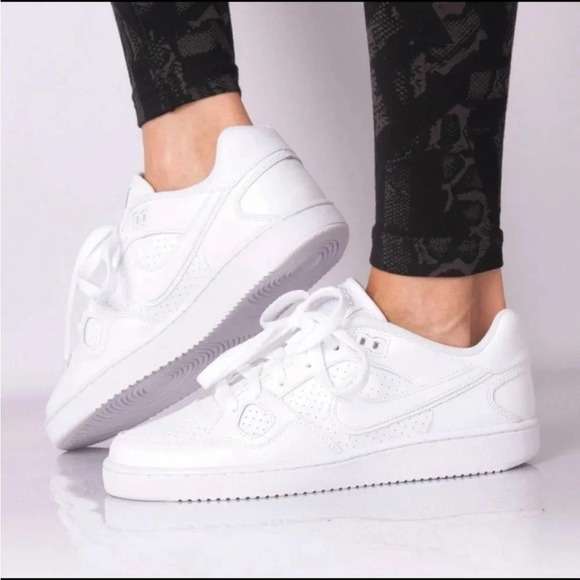 Nike Shoes - Nike Son Of Force Low Top Triple White casual court shoes women’s size 9